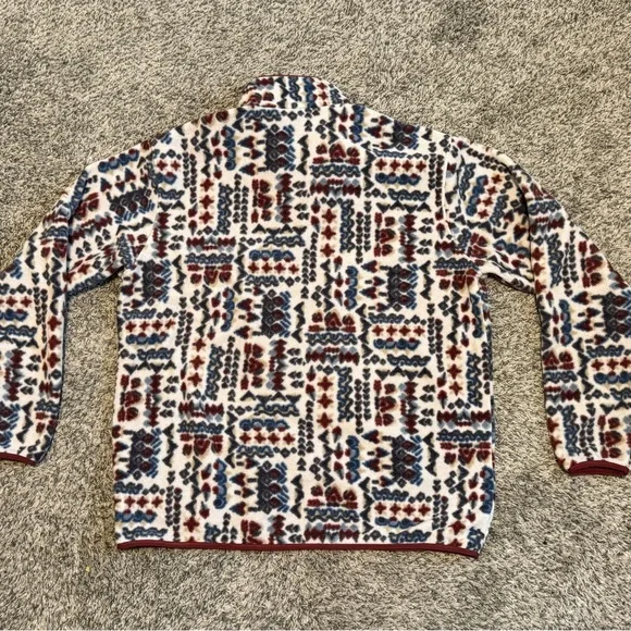 Patagonia XXL Multicolor Patterned Synchilla Fleece Pullover - Picture 3 of 7